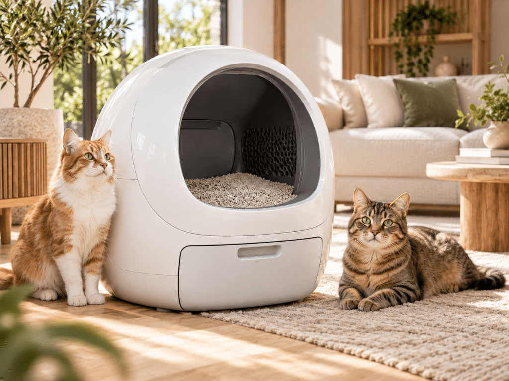 litiere automatique pour deux chats